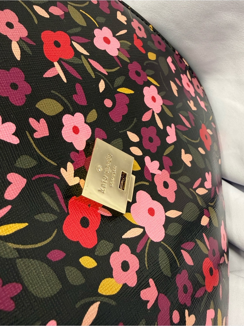 (new+tag) Kate Spade Cameron Boho Black Floral Crossbody Byrdie Collection - Picture 6 of 17